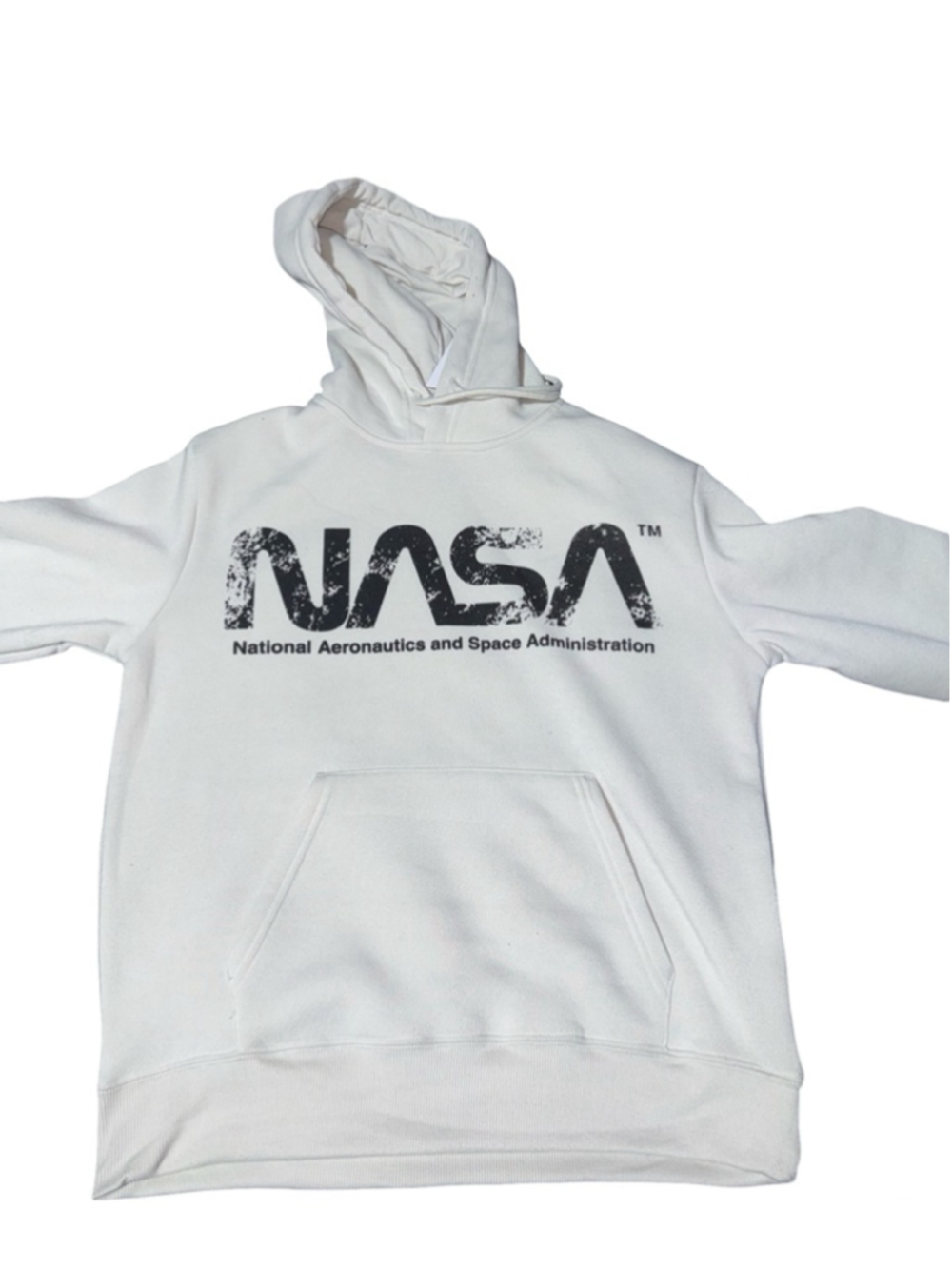 Men's Urban Man NASA White Black Hoodie S